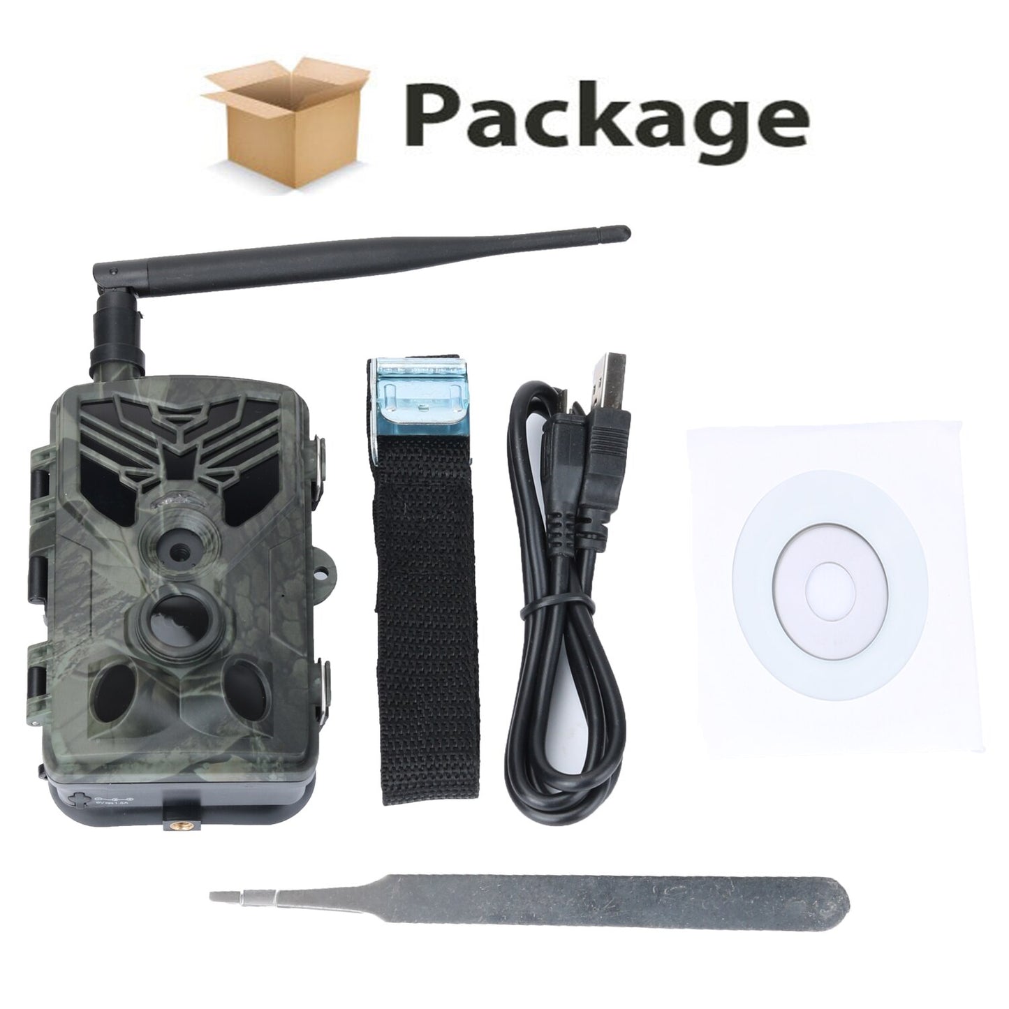 4G 2K 30MP APP Cloud Service Trail Camera iP66 Wildlife Hunting Cameras Cellular Mobile Wireless Surveillance HC810Plus