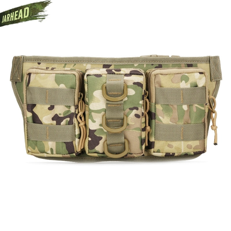 Tactical Waterproof Men Waist Pack Hiking nylon Waist Bag Outdoor Army Military Hunting Sports Climbing Camping Waist Pockets