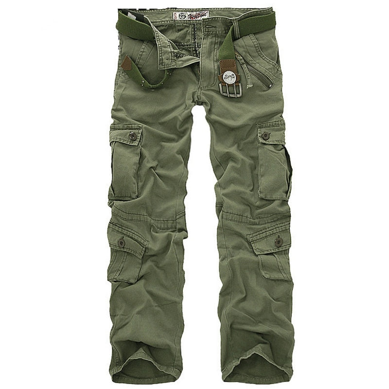 New Safari Style Tactical Pants Male Camo Jogger Casual Cotton Trousers Multi Pocket Military Camouflage Men's Cargo Pants