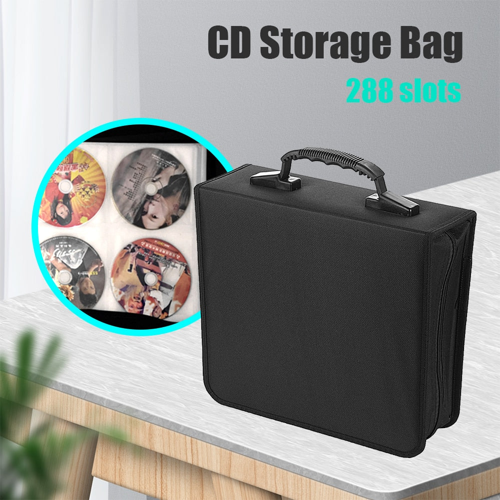 Large Capacity Zipper CD DVD Wallet Holder Bag Album Disc Organizer Storage Case Oxford Cloth CD Bag