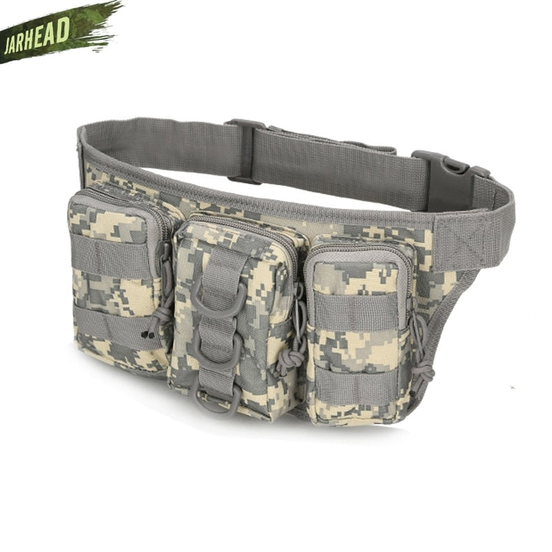 Tactical Waterproof Men Waist Pack Hiking nylon Waist Bag Outdoor Army Military Hunting Sports Climbing Camping Waist Pockets