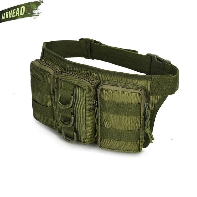 Tactical Waterproof Men Waist Pack Hiking nylon Waist Bag Outdoor Army Military Hunting Sports Climbing Camping Waist Pockets