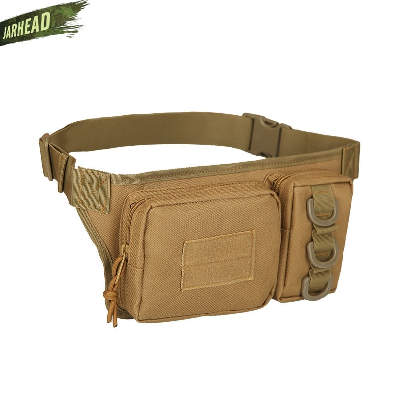 Tactical Waterproof Men Waist Pack Hiking nylon Waist Bag Outdoor Army Military Hunting Sports Climbing Camping Waist Pockets