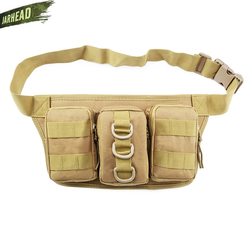 Tactical Waterproof Men Waist Pack Hiking nylon Waist Bag Outdoor Army Military Hunting Sports Climbing Camping Waist Pockets