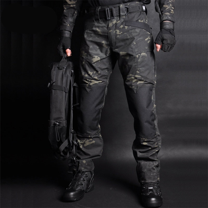 MEGE Men Jogger Tactical Pants Camouflage Military Cargo Sweatpants Loose Camo Casual Trousers Joggers pantalones tacticos XXXL