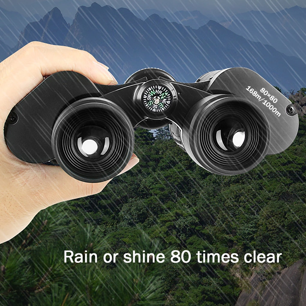 80X80 Binoculars Long Range HD High Power Telescope Optical Glass lens Low light night vision for Hunting Travel Telescope