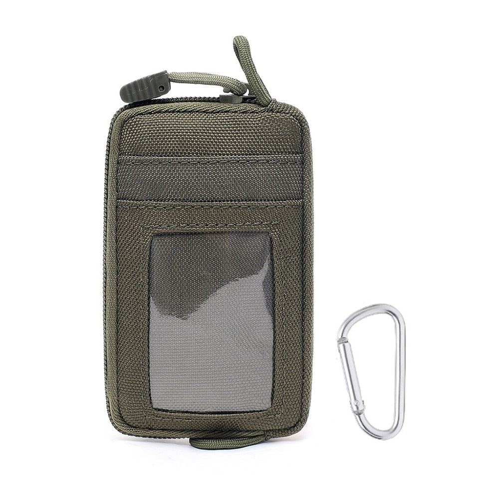 1000D Tactical Wallet Pocket Military Accessory Bag Portable Mini Money Coin Pouch Keys Holder Waist Bag for Hunting Camping