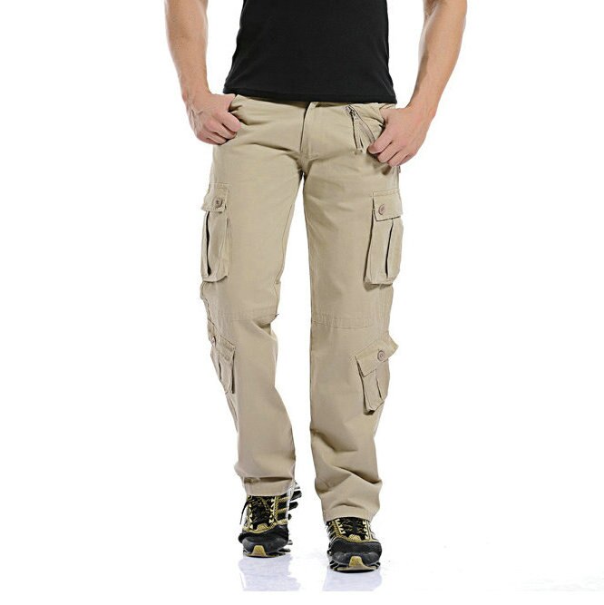 New Safari Style Tactical Pants Male Camo Jogger Casual Cotton Trousers Multi Pocket Military Camouflage Men's Cargo Pants