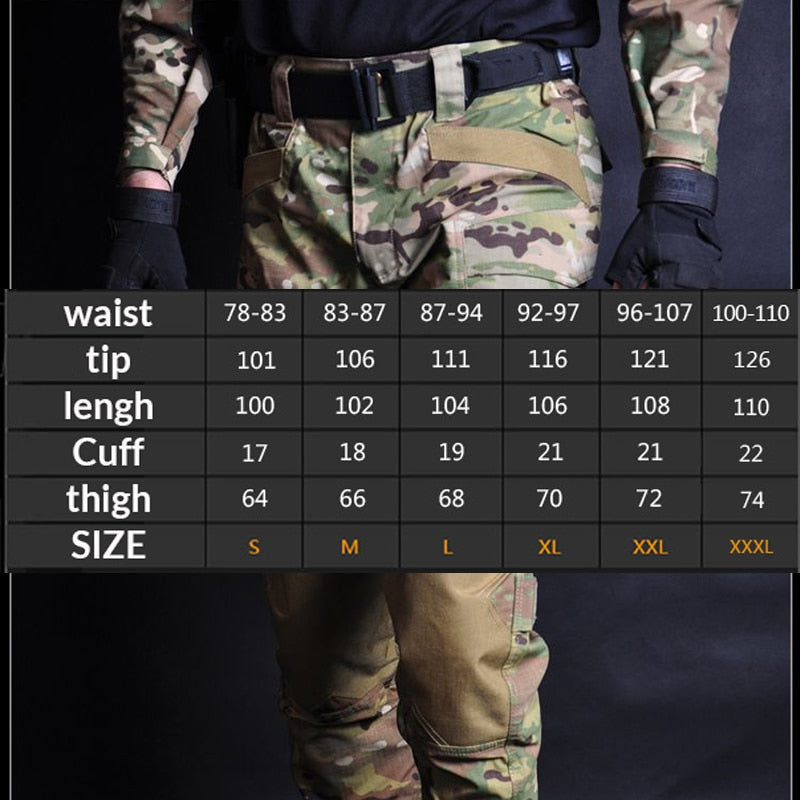 MEGE Men Jogger Tactical Pants Camouflage Military Cargo Sweatpants Loose Camo Casual Trousers Joggers pantalones tacticos XXXL