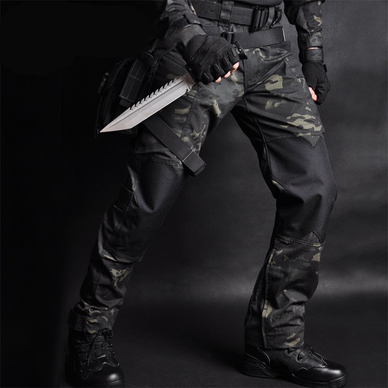 MEGE Men Jogger Tactical Pants Camouflage Military Cargo Sweatpants Loose Camo Casual Trousers Joggers pantalones tacticos XXXL