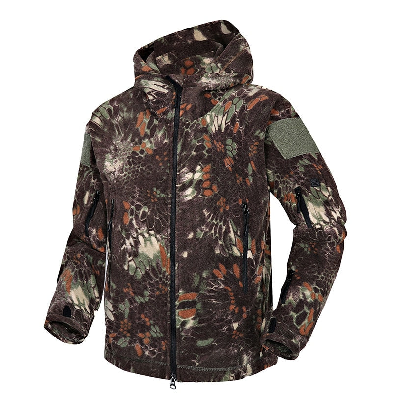 Mege Brand Autumn Winter Military Fleece Camouflage Tactical Men's Clothing Polar Warm Multicam Army Men Coat Outwear Hoodie