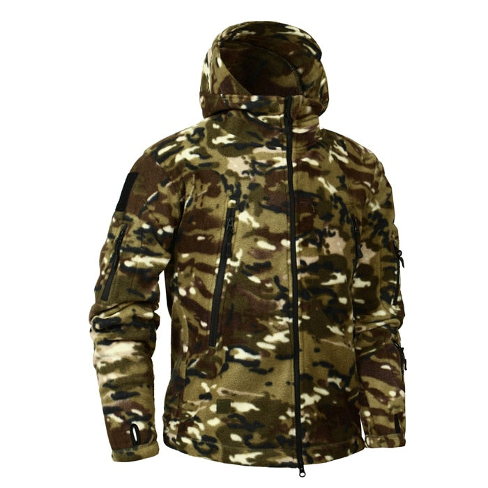 Mege Brand Autumn Winter Military Fleece Camouflage Tactical Men's Clothing Polar Warm Multicam Army Men Coat Outwear Hoodie