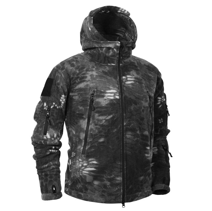 Mege Brand Autumn Winter Military Fleece Camouflage Tactical Men's Clothing Polar Warm Multicam Army Men Coat Outwear Hoodie