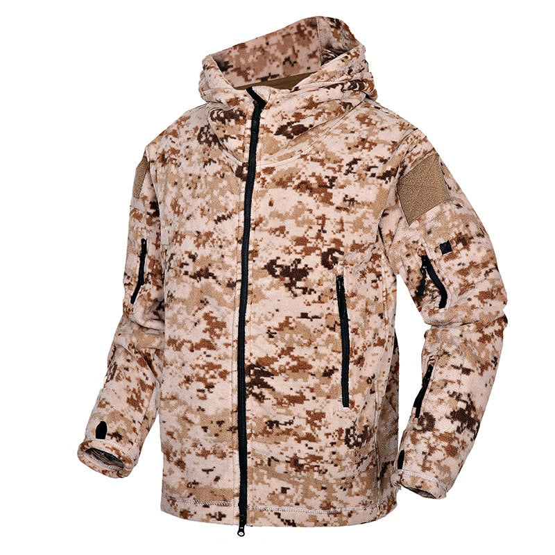 Mege Brand Autumn Winter Military Fleece Camouflage Tactical Men's Clothing Polar Warm Multicam Army Men Coat Outwear Hoodie