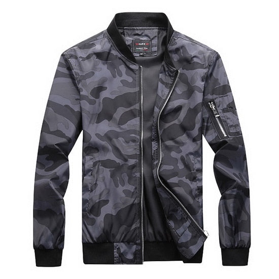 Oversize 7XL Men's Spring Bomber Jacket Men Autumn Camouflage Coat Male Military Windbreaker Man Camo Baseball Jackets Man BM303