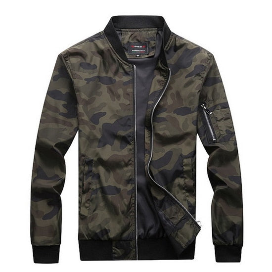 Oversize 7XL Men's Spring Bomber Jacket Men Autumn Camouflage Coat Male Military Windbreaker Man Camo Baseball Jackets Man BM303