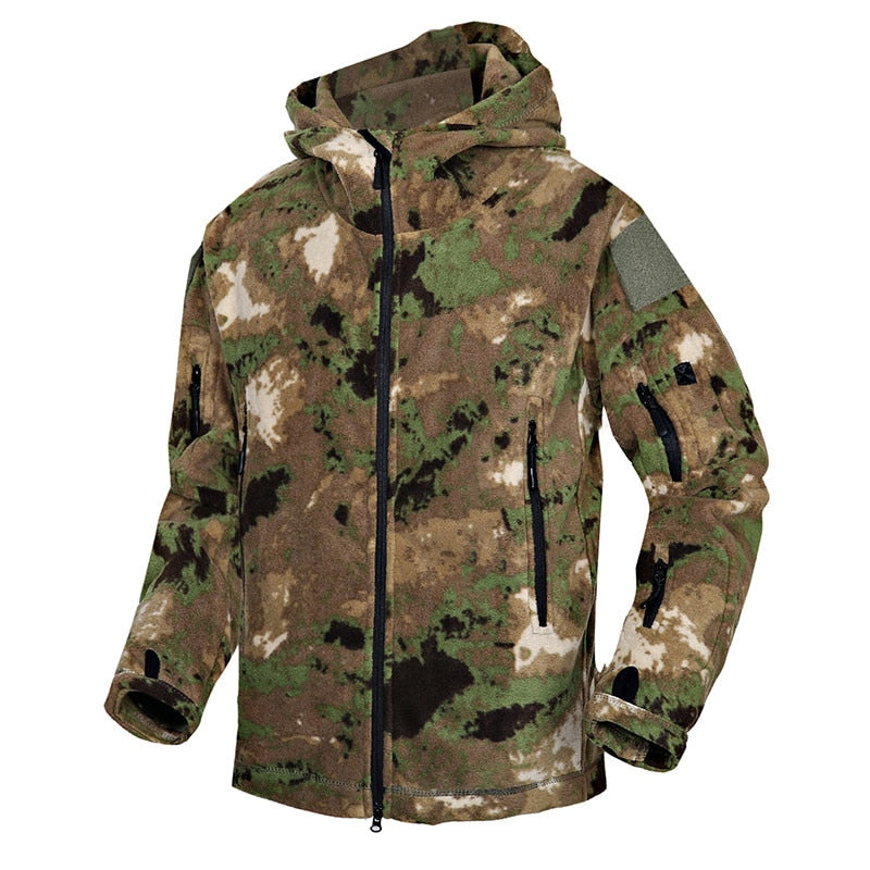 Mege Brand Autumn Winter Military Fleece Camouflage Tactical Men's Clothing Polar Warm Multicam Army Men Coat Outwear Hoodie