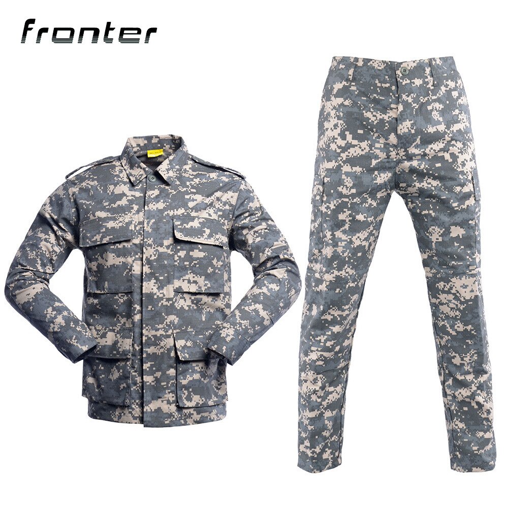 14 color military tactical uniform camouflage training shirt commando uniform military uniform male jacket soldier uniform