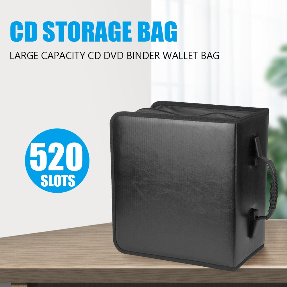 Large Capacity Zipper CD DVD Wallet Holder Bag Album Disc Organizer Storage Case Oxford Cloth CD Bag