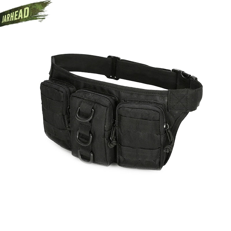 Tactical Waterproof Men Waist Pack Hiking nylon Waist Bag Outdoor Army Military Hunting Sports Climbing Camping Waist Pockets