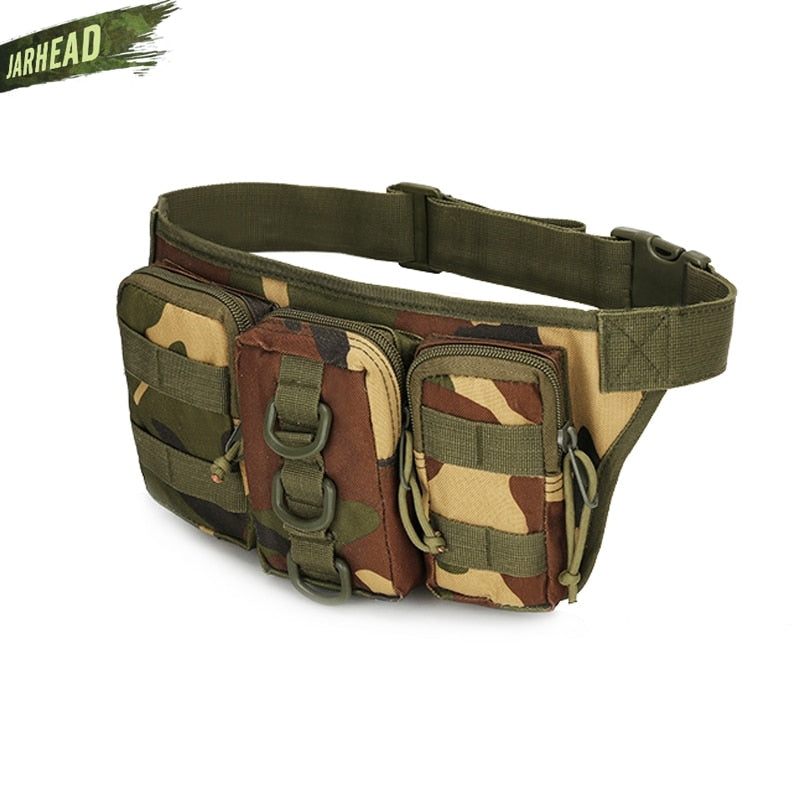 Tactical Waterproof Men Waist Pack Hiking nylon Waist Bag Outdoor Army Military Hunting Sports Climbing Camping Waist Pockets