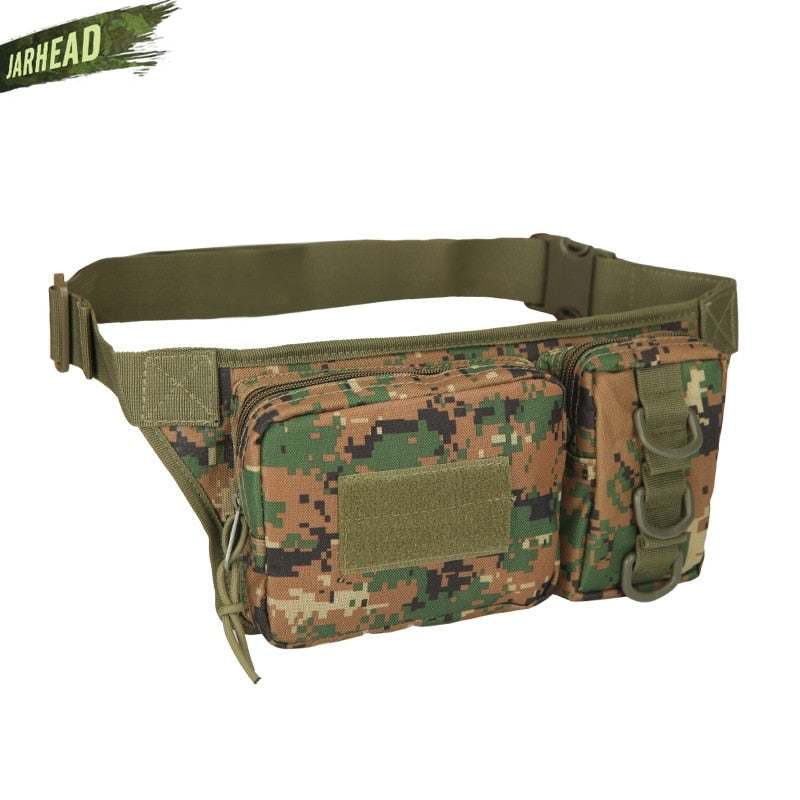 Tactical Waterproof Men Waist Pack Hiking nylon Waist Bag Outdoor Army Military Hunting Sports Climbing Camping Waist Pockets