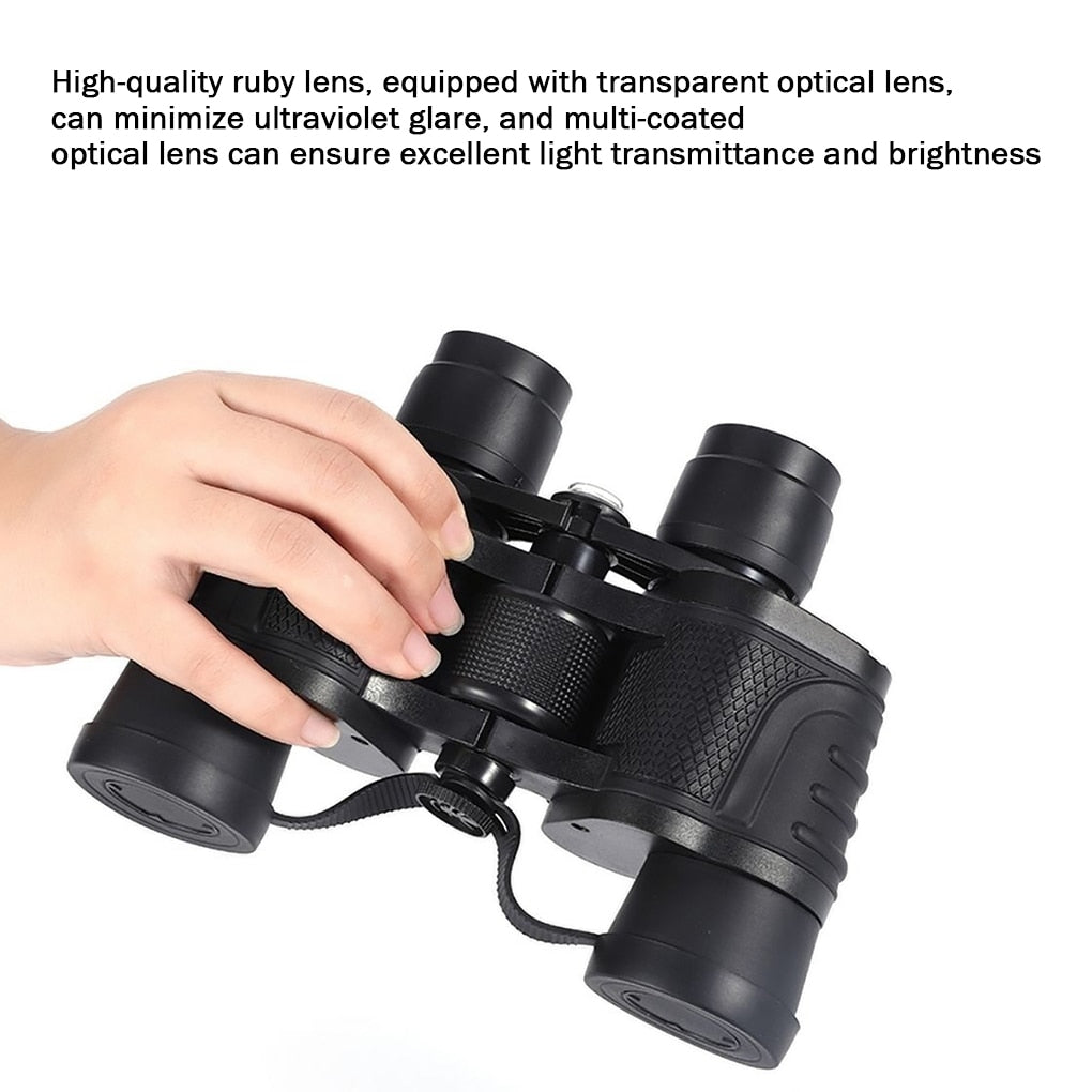 80X80 Binoculars Long Range HD High Power Telescope Optical Glass lens Low light night vision for Hunting Travel Telescope