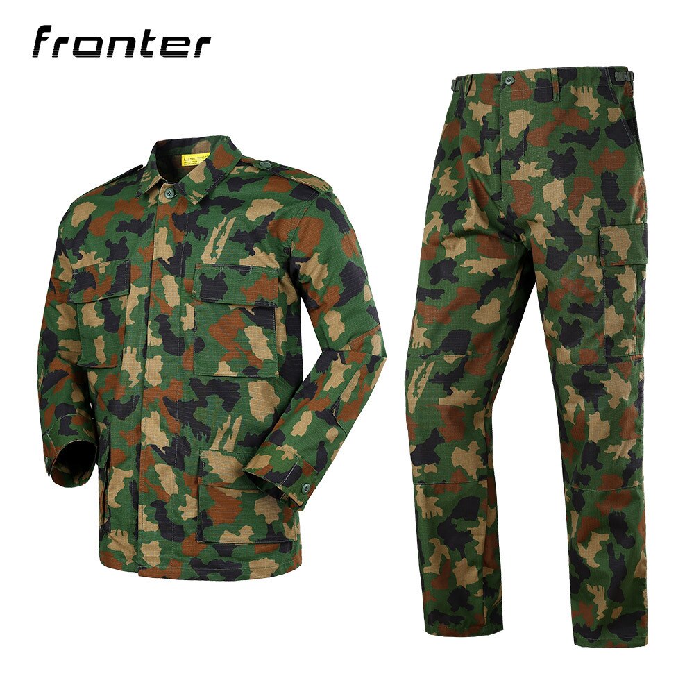 14 color military tactical uniform camouflage training shirt commando uniform military uniform male jacket soldier uniform