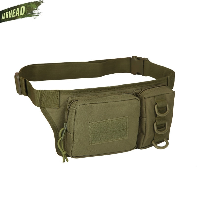 Tactical Waterproof Men Waist Pack Hiking nylon Waist Bag Outdoor Army Military Hunting Sports Climbing Camping Waist Pockets