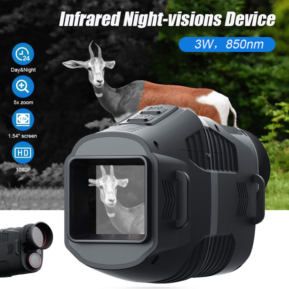 R11 1080P Monocular Infrared Night Vision Device Day Night Use Photo Video 5X Digital 300M Full Dark Viewing Distanc For Hunting