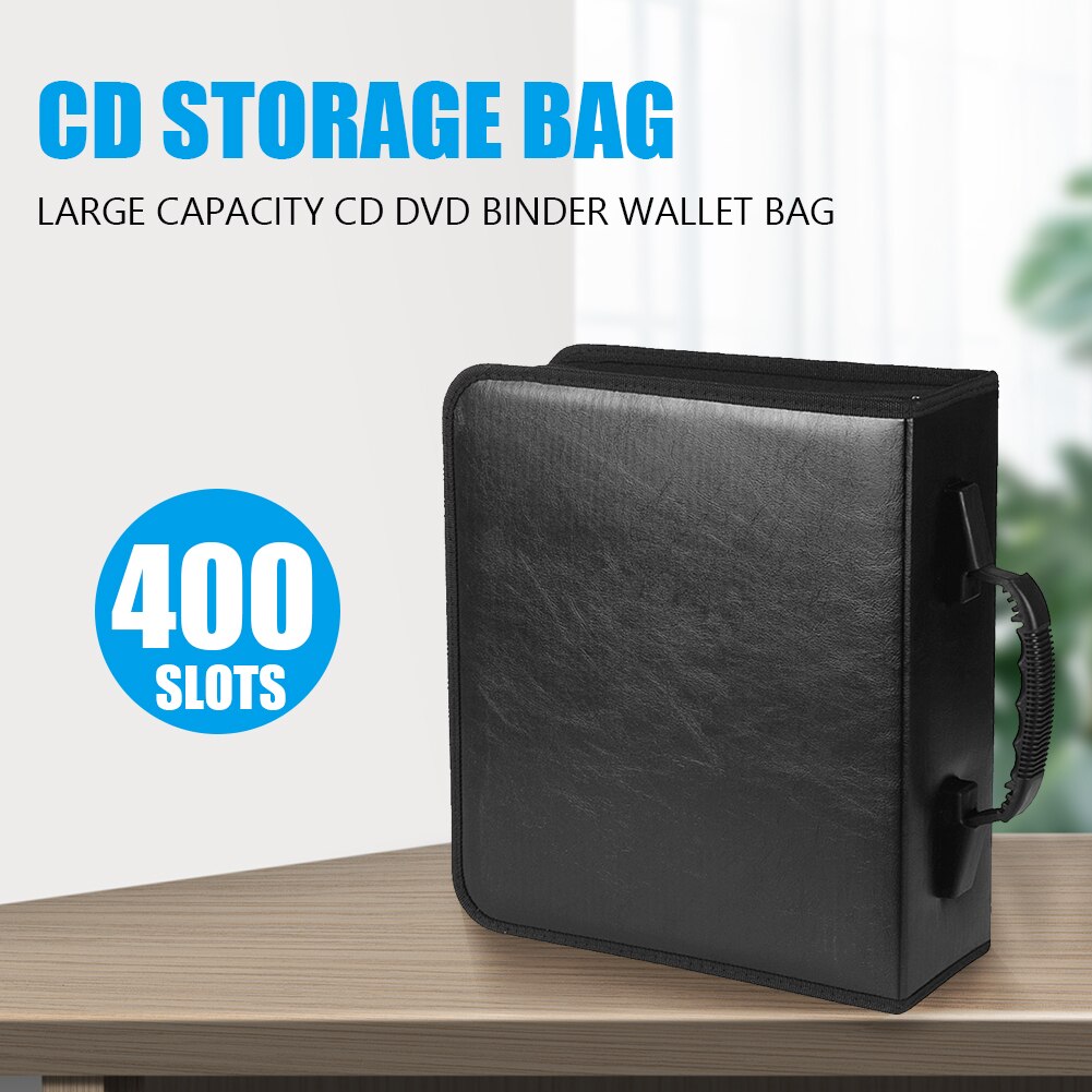 Large Capacity Zipper CD DVD Wallet Holder Bag Album Disc Organizer Storage Case Oxford Cloth CD Bag