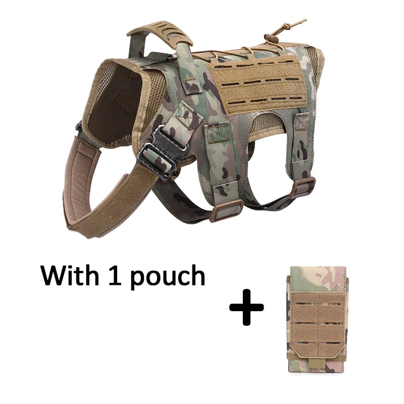 Tactical Dog Vest Military Hunting Shooting Cs Army Fan Service Nylon Pet Vests Airsoft Training Molle Dogs Harness