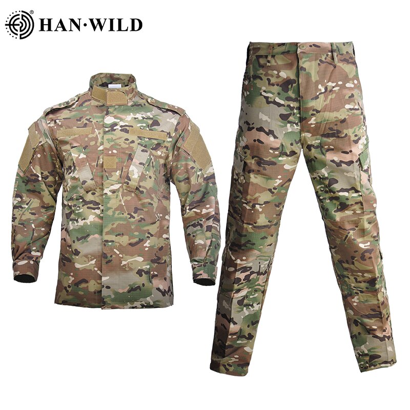 Men Clothing Combat Military Uniform Windproof Tactical Clothing Camouflage Army Suits Militar Hunting Suit Safari Coat+Pant Set