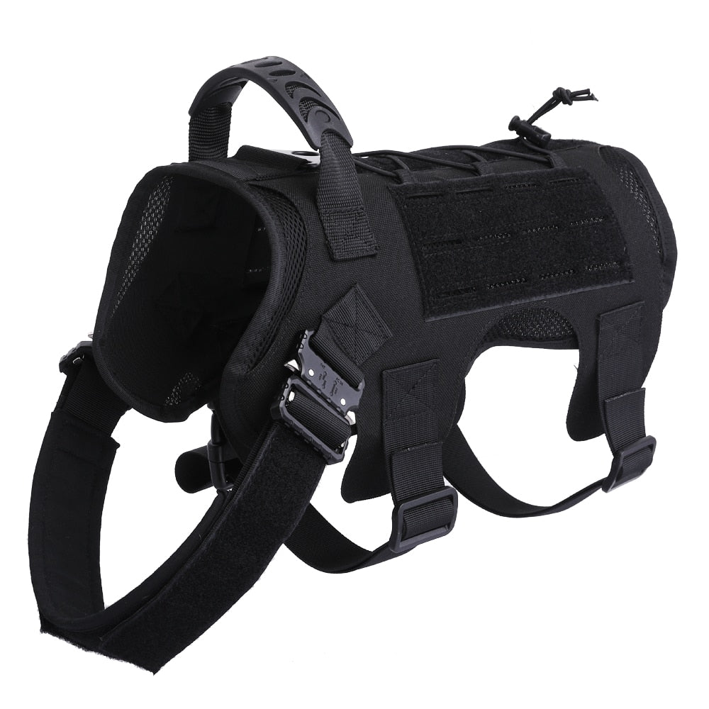 Tactical Dog Vest Military Hunting Shooting Cs Army Fan Service Nylon Pet Vests Airsoft Training Molle Dogs Harness