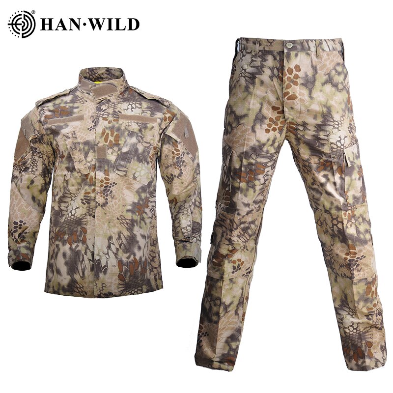 Men Clothing Combat Military Uniform Windproof Tactical Clothing Camouflage Army Suits Militar Hunting Suit Safari Coat+Pant Set