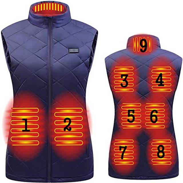 Women Heating Vest Autumn and Winter Cotton Vest USB Infrared Electric Heating suit Women Flexible Thermal Winter Warm Jacket