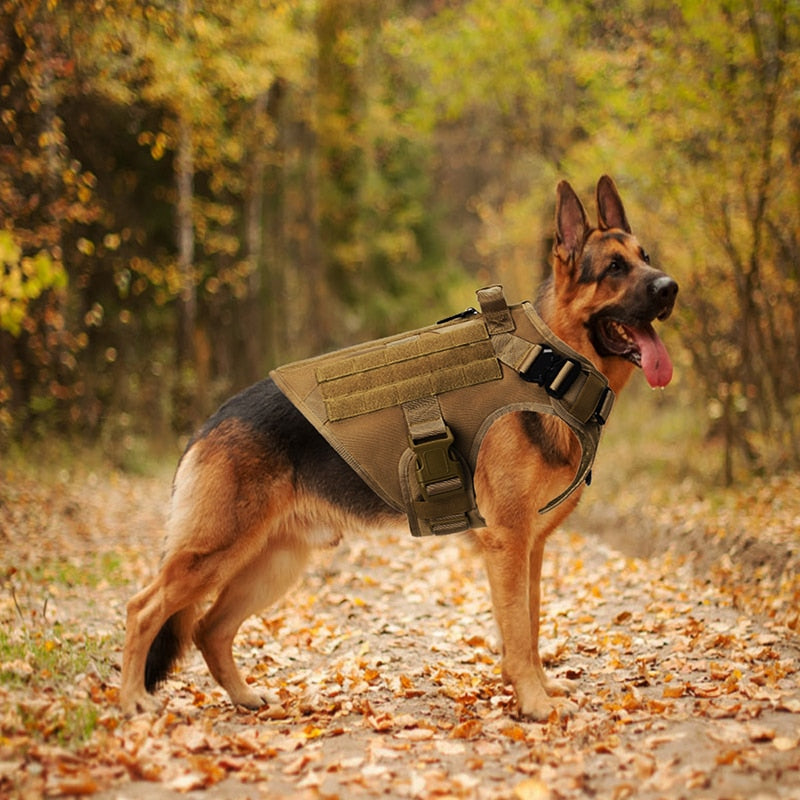 No Pull Harness For Large Dogs Military Tactical Dog Harness Vest German Shepherd Doberman Labrador Service Dog Training Product