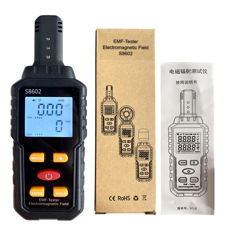 New 3 in 1 Smart Digital Electromagnetic Field Radiation Detector Tester Emf Meter Portable Counter Emission Dosimeter Computer