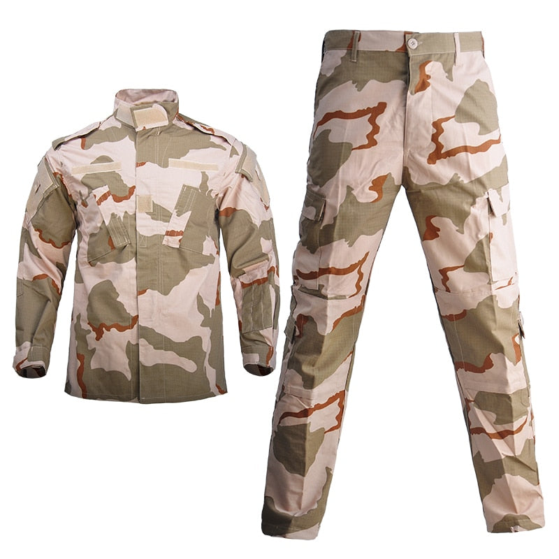 Men Clothing Combat Military Uniform Windproof Tactical Clothing Camouflage Army Suits Militar Hunting Suit Safari Coat+Pant Set