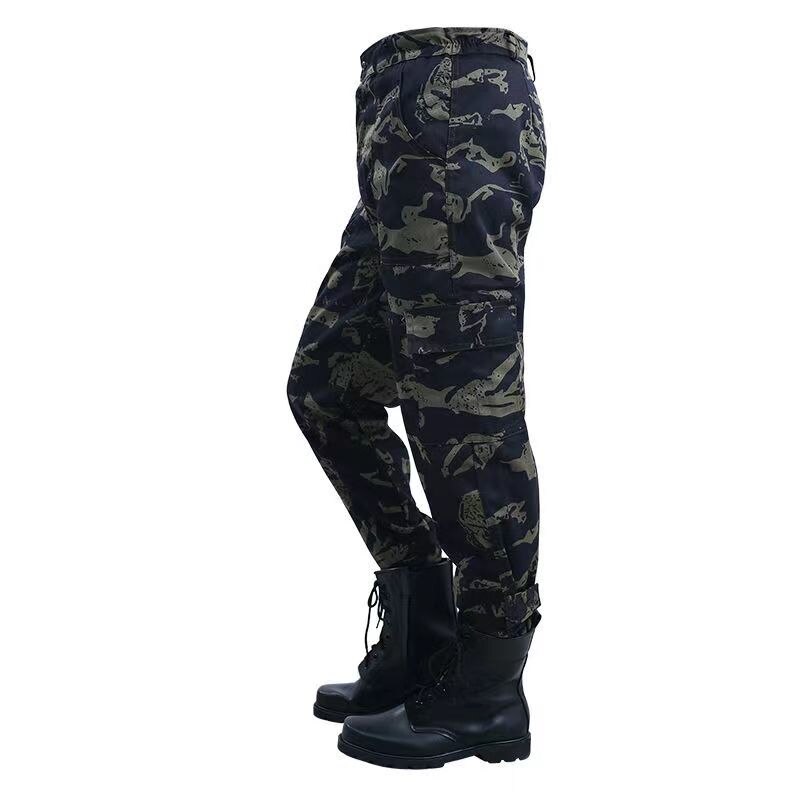 Men Spring Summer Tactical Thin Outdoor Camouflage Suit Jacket Pant Black Python Wear-resistant Overalls Sport Camping Clothing