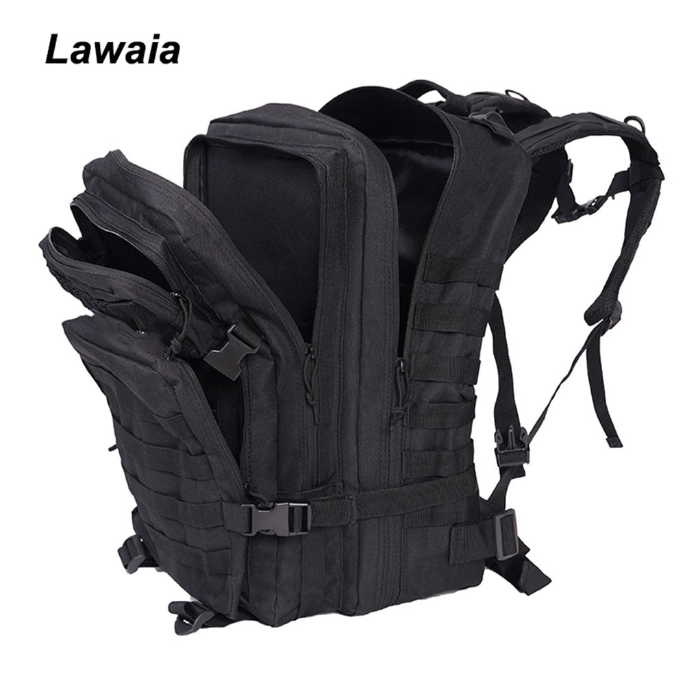 Lawaia Military Rucksacks 45L Large Capacity Man Army Tactical Backpacks Outdoor Pack for Trekking Camping Hunting Bag