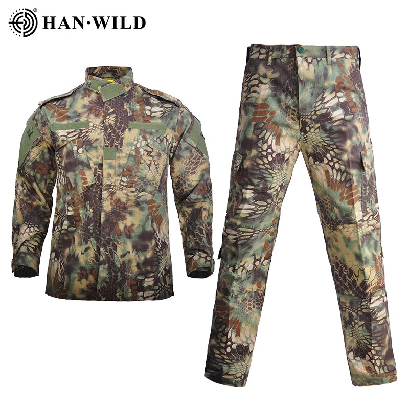 Men Clothing Combat Military Uniform Windproof Tactical Clothing Camouflage Army Suits Militar Hunting Suit Safari Coat+Pant Set