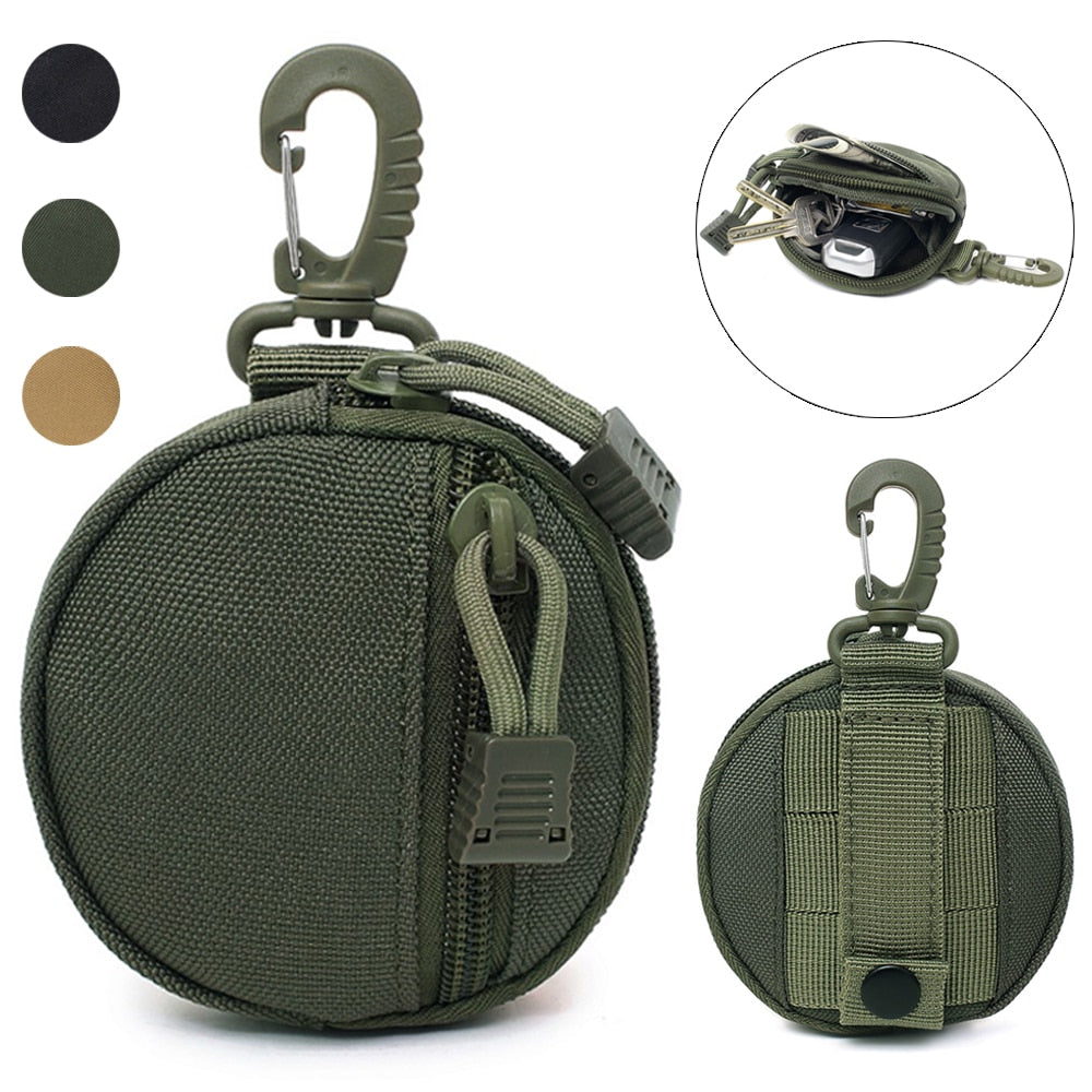 1000D Tactical Wallet Pocket Military Accessory Bag Portable Mini Money Coin Pouch Keys Holder Waist Bag for Hunting Camping