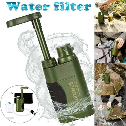 Outdoor Water Filter Excellent Filtering Function Durable Traveling Emergency Supplies For Sport Camping Hard Water Filter