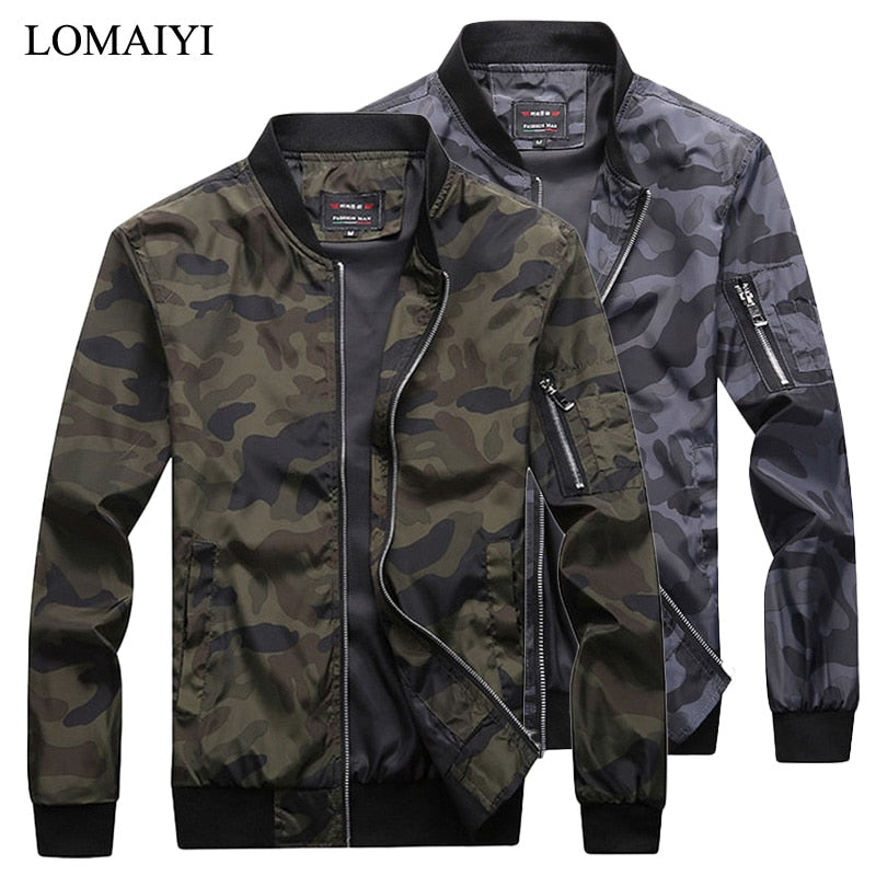 Oversize 7XL Men's Spring Bomber Jacket Men Autumn Camouflage Coat Male Military Windbreaker Man Camo Baseball Jackets Man BM303