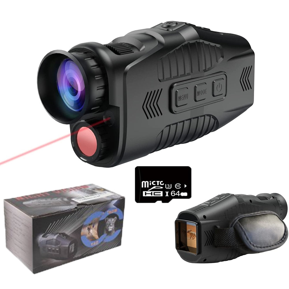 R11 1080P Monocular Infrared Night Vision Device Day Night Use Photo Video 5X Digital 300M Full Dark Viewing Distanc For Hunting