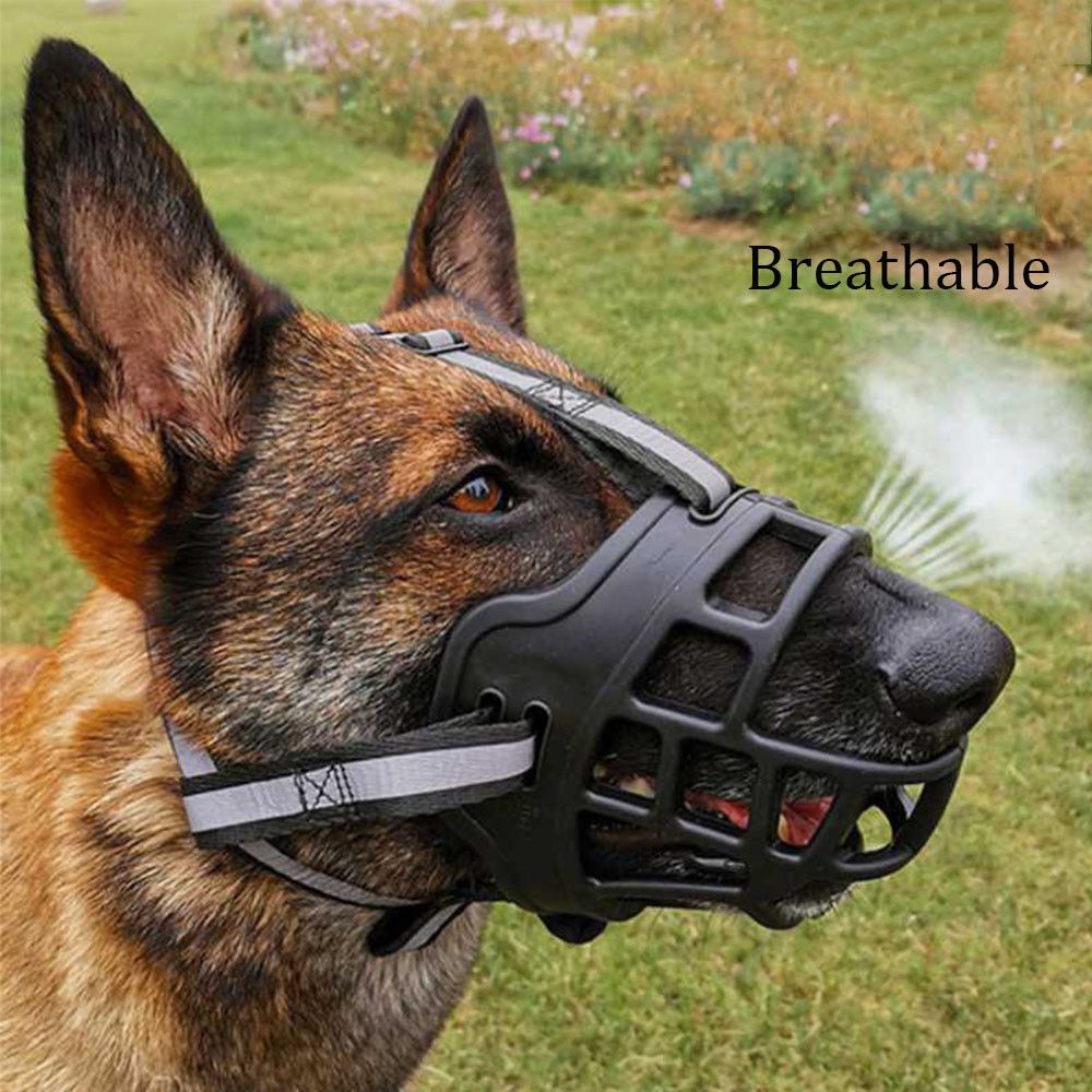 Comfy Pet Dog Muzzle Breathable Basket Muzzles for Small Medium Large and X-Large Dogs Stop Biting Barking Chewing