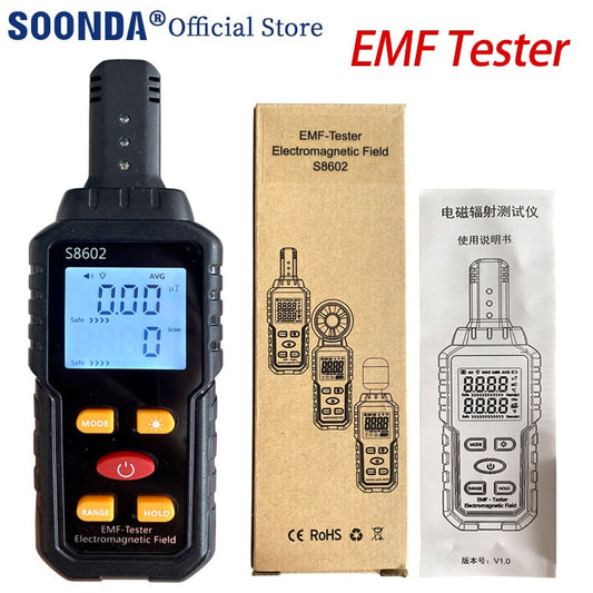 New 3 in 1 Smart Digital Electromagnetic Field Radiation Detector Tester Emf Meter Portable Counter Emission Dosimeter Computer