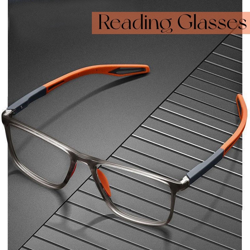 TR90 Sport Reading Glasses Ultralight Anti-blue Light Presbyopia Eyeglasses Women Men Far Sight Optical Eyewear Diopters To +4.0